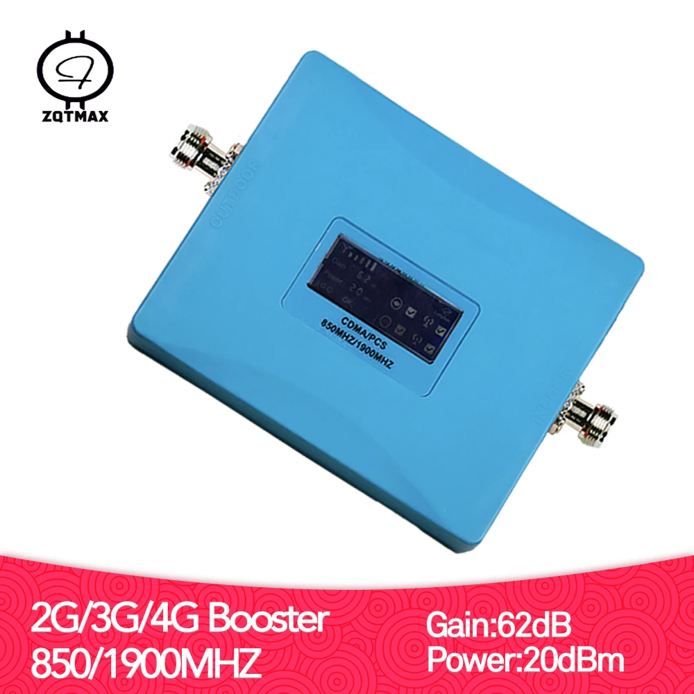 CDMA PCS 2G 3G 4G мобильный телефон усилитель сигнала 850 1900 МГц LTE сотового телефона
