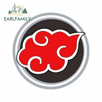 

EARLFAMILY 13cm x 13cm for Naruto AKATSUKI Scratch-proof Windshield Car Stickers Vehicle Custom Printing Trunk Decal Decoration