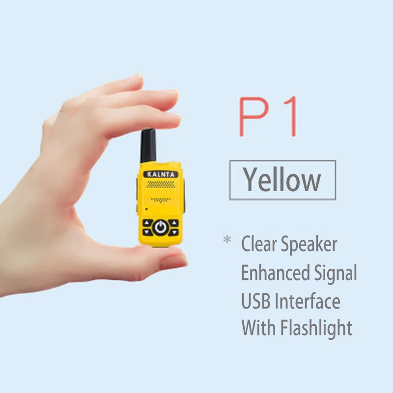 Yellow 2 шт. мини иди и болтай Walkie-Walkie Talkie S для детей Портативный FM радио УВЧ 400-470 МГц сканер радио USB Профессиональный карабкаться иди и болтай Walkie Talkie - Цвет: Yellow