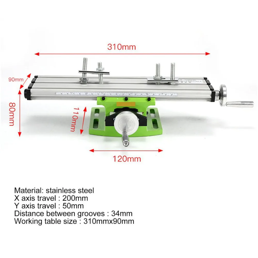 6300 мини Прецизионный многофункциональный Рабочий стол тиски приспособление сверлильный фрезерный станок X и y-ось Регулировка координатный стол