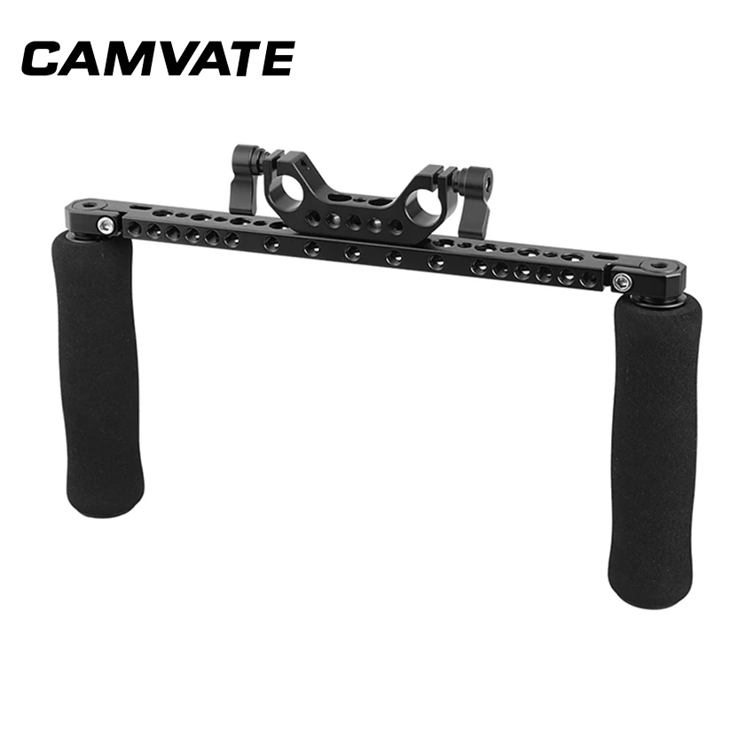 Lidar com Apertos com Queijo Adaptador para Dslr Sistema de Apoio Camvate Universal Esponja Barra 15mm Dupla Haste Braçadeira Câmera Ombro Rig & - Image 5