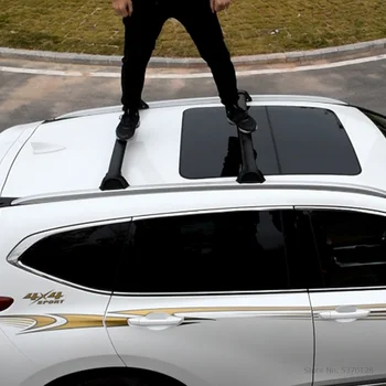 

AITWATT Car Styling Aluminium Alloy Side Rails Cross Bars Luggage Carrier Black Roof Rack 2Pcs For Honda CR-V CRV 2017 2018 2019