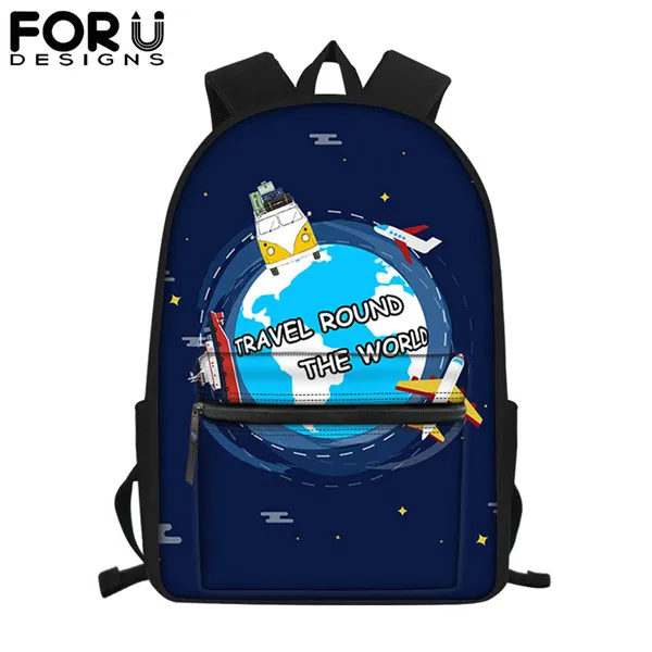 CC5436Z58 FORUDESIGNS/детские школьные сумки для школьников, Карта мира, детский рюкзак для книг, брендовый рюкзак для путешествий, школьный рюкзак для мальчиков-подростков - Цвет: CC5436Z58