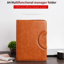 Папка для документов формата А4, папка из искусственной кожи на молнии для офиса, школы