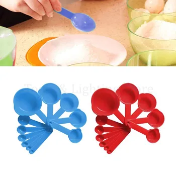 

11pcs Plastic Measuring Spoons Cups Tablespoon Set with Scale for Baking Coffee Tea Kitchen Measuring Tools