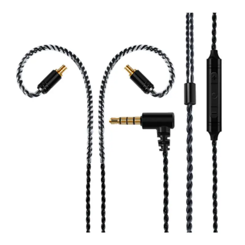 Headphone Cable MMCX with Mic for shure A2DC LS50 IM50 IM70 IE80 0 78 2Pin X3UB