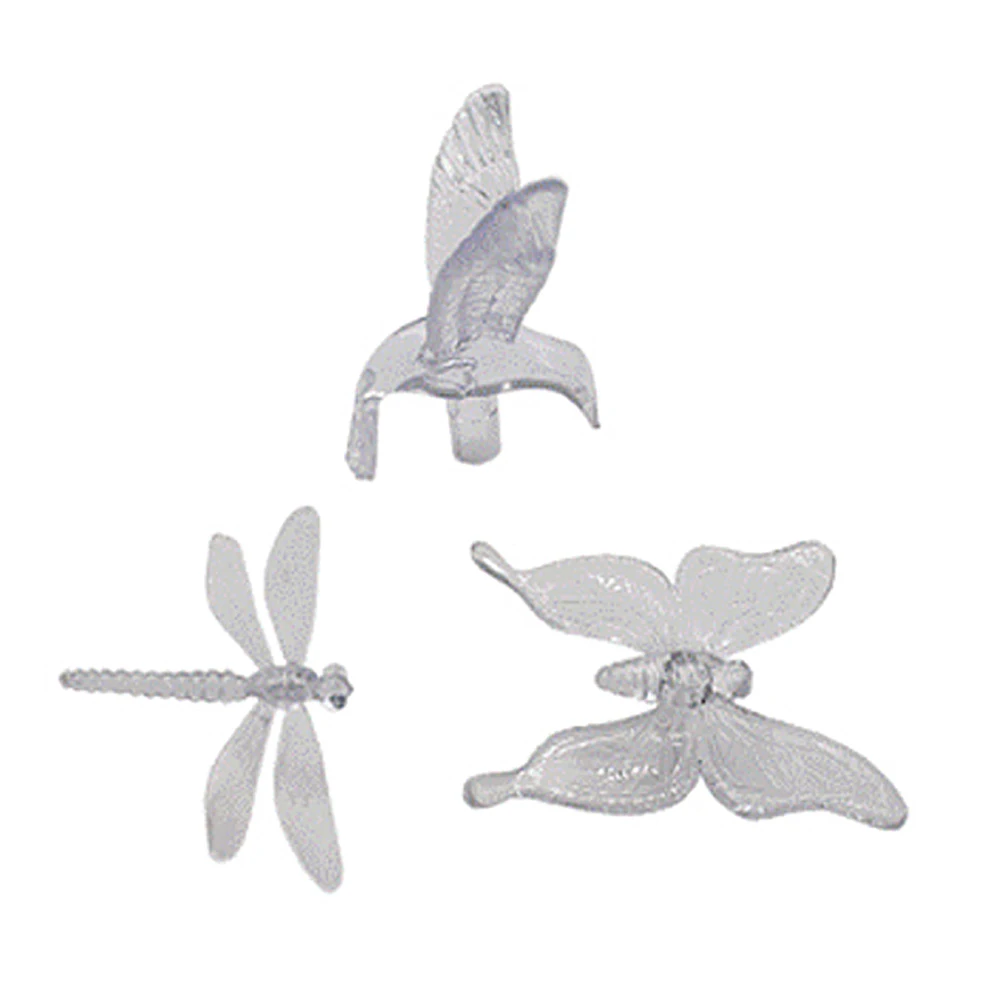 3Pcs Outdoor Garden Yard LED Butterfly Dragonfly Shaped Solar Decor Lawn Lamp