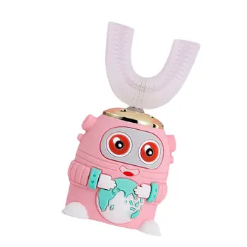 

U-shaped Children's Electric Toothbrush Waterproof And Durable Rechargeable Silicone Children's Toothbrush