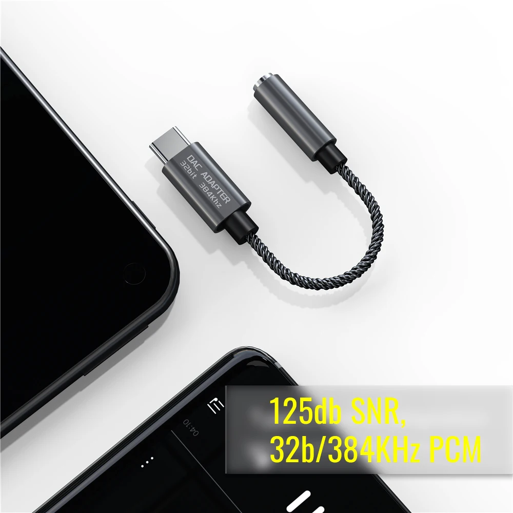 Type C to 3 5mm Headphone Jack Audio Adapter w DAC Digital Converter for Samsung Note 10 Pixel OnePlus Xiaomi iPad Pro MacBook