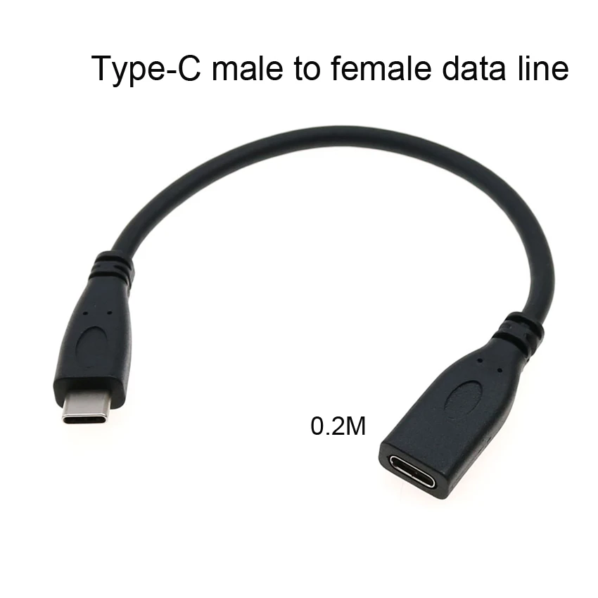 

Type C Extender Cable USB C Extension Cord PD100W 5A 10Gbps Male to Female USB 3.1 USB-C Type-c USB 5A Charging Data Wires
