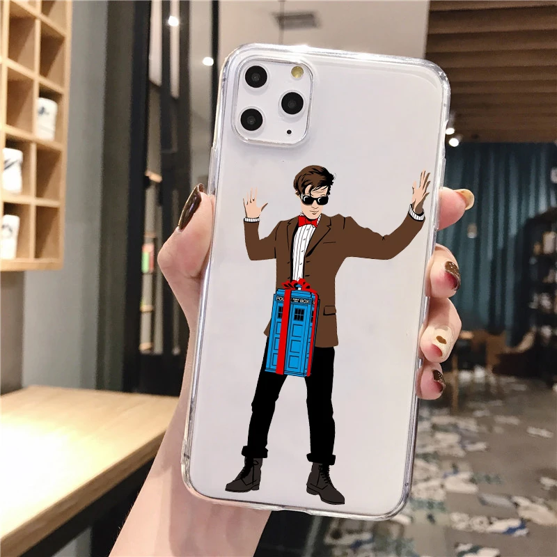 Мягкий силиконовый чехол для телефона из ТПУ Doctor who iPhone X XR XS Max 11 12pro11Pro 8 7 Plus 6s 6plus
