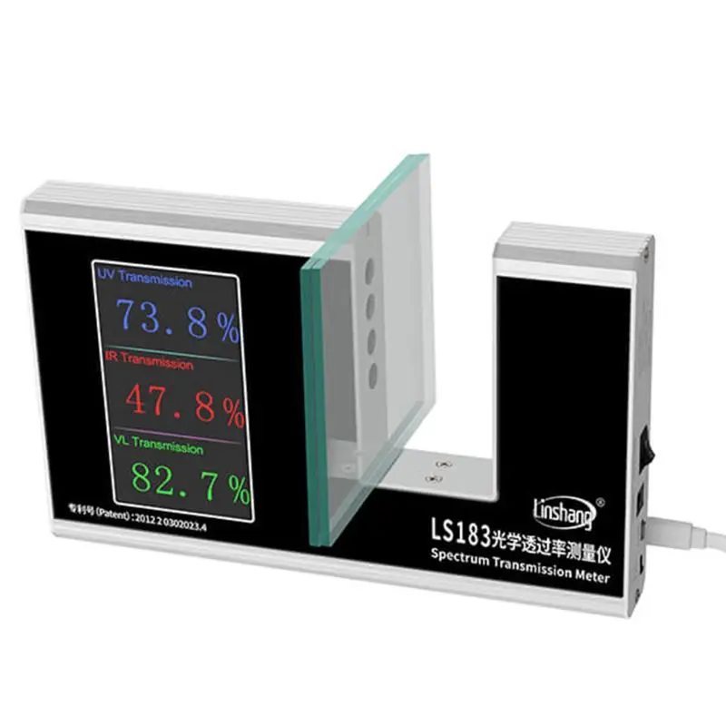 

LS183 Spectrum Transmission Meter Tester for Film Glass Window Tint IRR UVR VLT