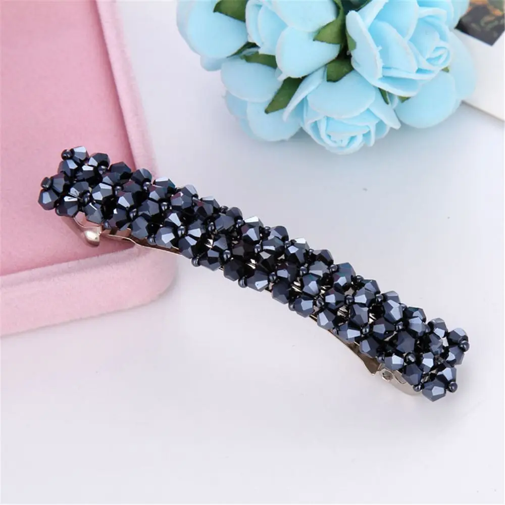 navy blue 1 шт. Корея мода сплошной цвет кружева бант заколки для волос Розовый Пряжа большой бант шпильки для волос для женщин девочек аксессуары для волос - Цвет: navy blue