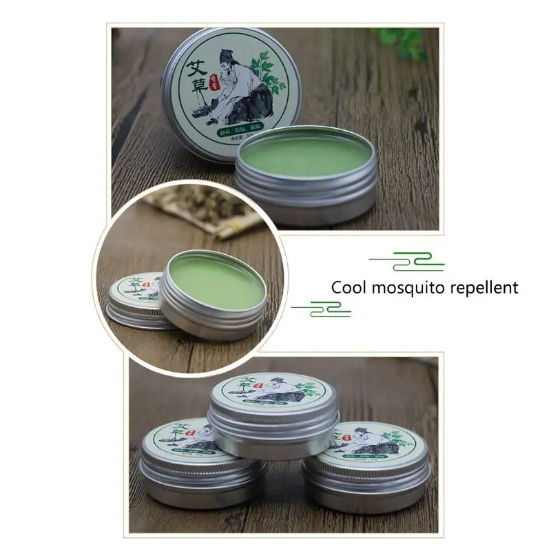 30g Wormwood Oil Cooling Ointment Repellent Insect Bite Repair Refreshing Relieving Itching Moxa Moxibustion Cream Balm