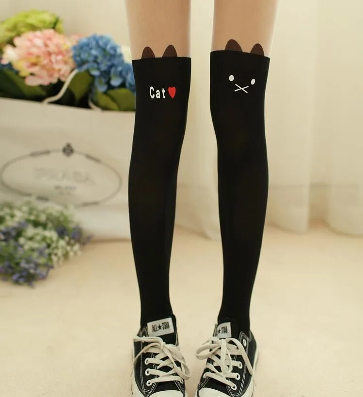 19 Styles New Cartoon Girl 4-10T Tights Pantyhose Elastic Tights Girl Stockings Tights Children Baby Kids Princess