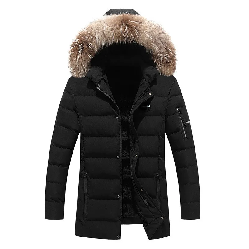 

Winter Jacket Men Snow Cold Thicken Fleece Hooded Parka Coat Men Warm Jackets Windbreaker Coats Plus Size Parka Windbreaker
