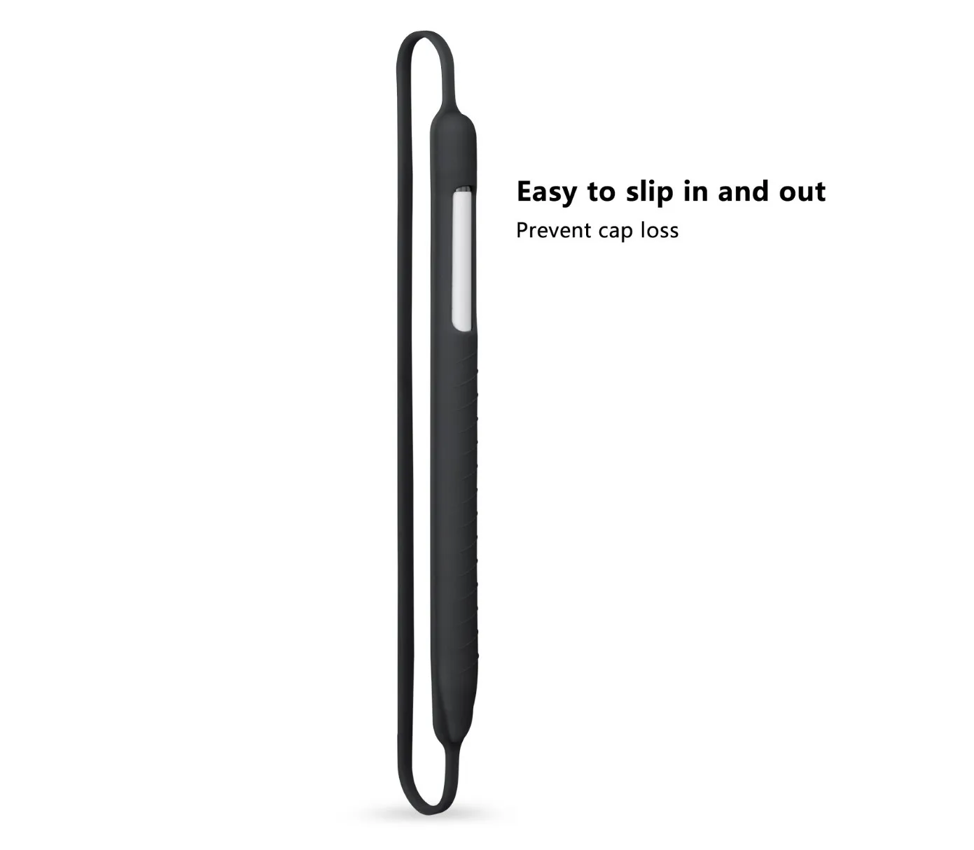 Черный Силиконовый карандаш Обложка держатель защитный чехол для Apple Pencil 1st 2nd горячий защитный рукав крышка Черный Серый Фиолетовый Синий - Цвет: Черный