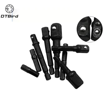 

3Pcs/Set 1/4" 3/8" 1/2" Hex Power Drill Socket Wrench Adapter Extension Drill Bits Bar Hex Bit Set For Electric Power Tools