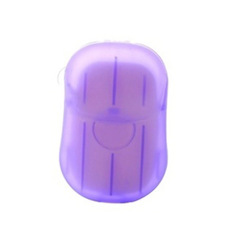 Purple Бумажное мыло, мини мыло, бумага для мытья, Ароматизированная, пенящаяся бумага, мыло для путешествий, ванной, практичное, бизнес, товары для уборки, аксессуары - Цвет: Purple