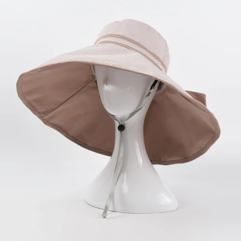 

Hat Big Brim Women Summer Sun Beach Sunshine Protection With String Holiday Accessory For Teenagers
