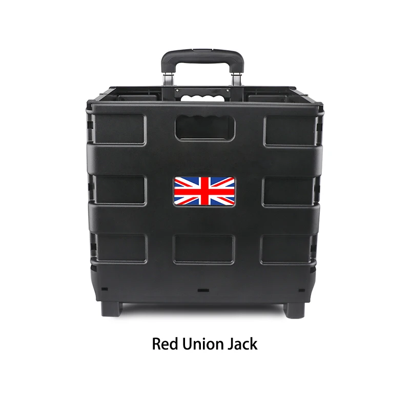 Red union jack Автостайлинг багажник Коробка Для Хранения Чехол Корзина Складная Тележка для Mini Cooper One S JCW R55 R56 R60 R61 F54 F55 F56 F60 аксессуары - Название цвета: Red union jack