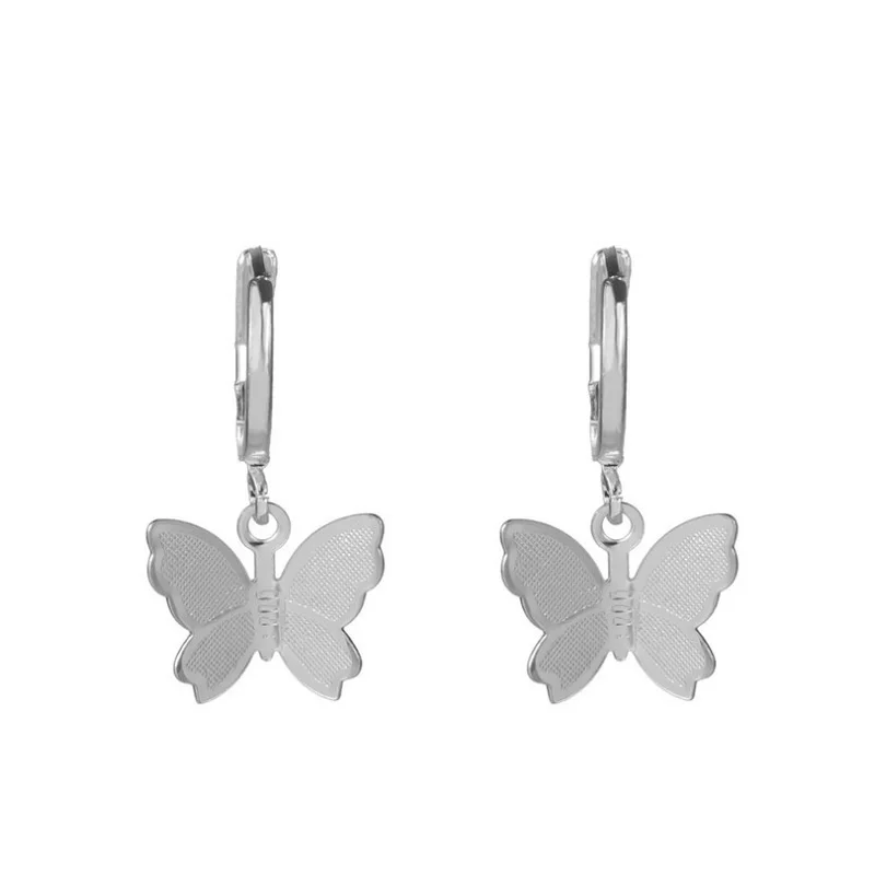 Butterfly Earrings New Fashion Punk Butterfly Clip Earring for Teens Women Men Ear Cuffs Zinc Alloy Chain Earrings Metal