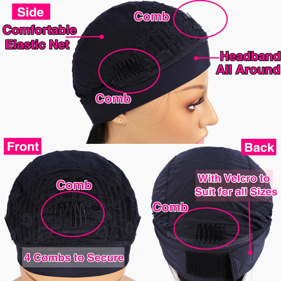 Folha de Trevo Especial Encaracolado Bandana Perucas Remy Indiano Peruca Cabelo Humano Máquina Cheia Feita Glueless Cachecol 150% 8 cheia feita glueless bandana cachecol peruca