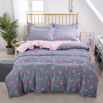 

2020 New Denim Quilt Cover Four-Piece Bed Sheet Set