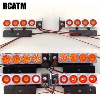 

LED Angel Eye Linkage Rear Lamp Taillight for 1/14 Tamiya RC Truck Tipper Dump Car SCANIA R470 R620 FH12 ACTROS