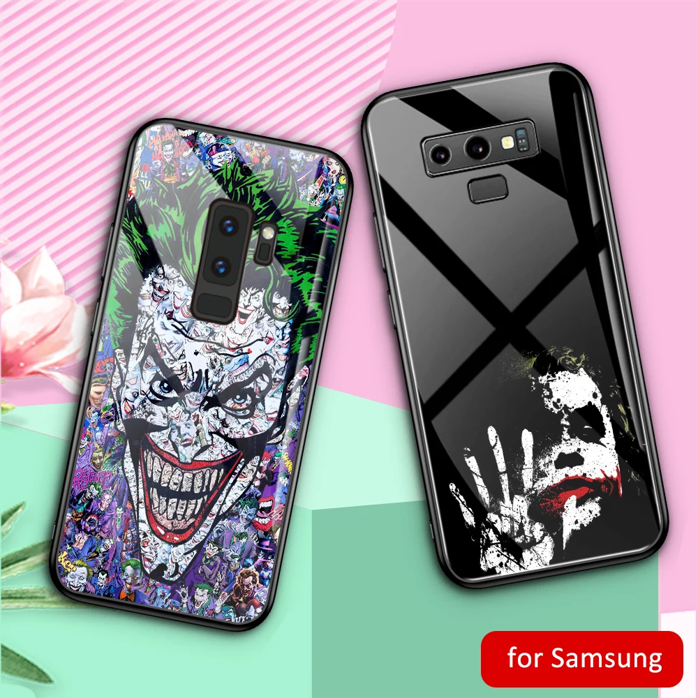 Чехол для Samsung Note 10 Joker стеклянный закаленный чехол Galaxy 8 9 S8 S9 Plus S10 plus S10e DIY телефона