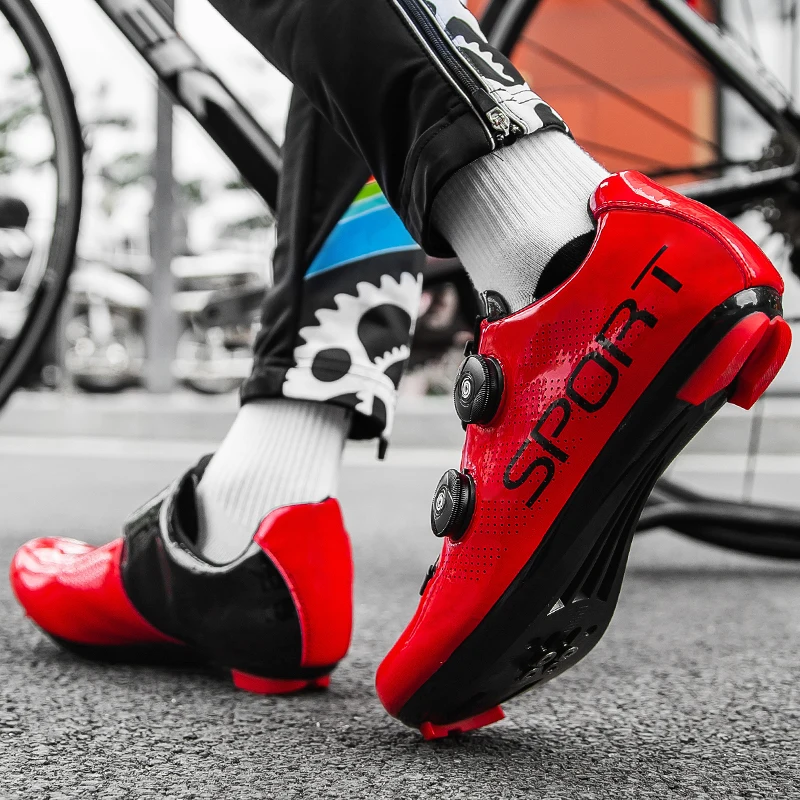 Professional Cycling Shoes Ultralight Self-Locking Racing Road Bike Shoes Outdoor MTB Sneakers Men Bicycle SPD Cleat