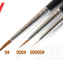 3 в 1 Набор для моделирования заостренных круглых кистей Набор Gundam Модель Набор инструментов 0#000#00000