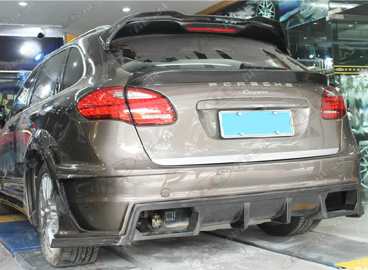 Подходит для Porsche Cayenne 985 углеродного волокна хвосты крыло спойлер