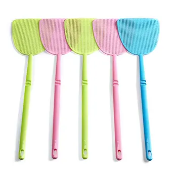 

10pcs/set Mosquito Portable Manual Swat Home Flexible Long Handle Pest Control Fly Swatter Bug Zapper PP Detachable Anti Insect