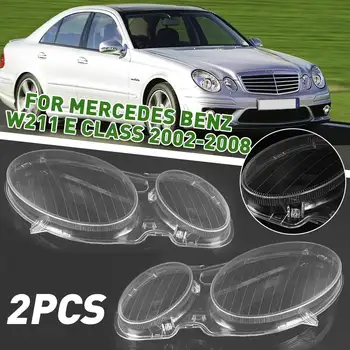 

W211 Car Front Headlight Headlamp Lens Cover Trim For Mercedes For Benz E Class W211 E240 E200 E350 E280 E300 2006-2008