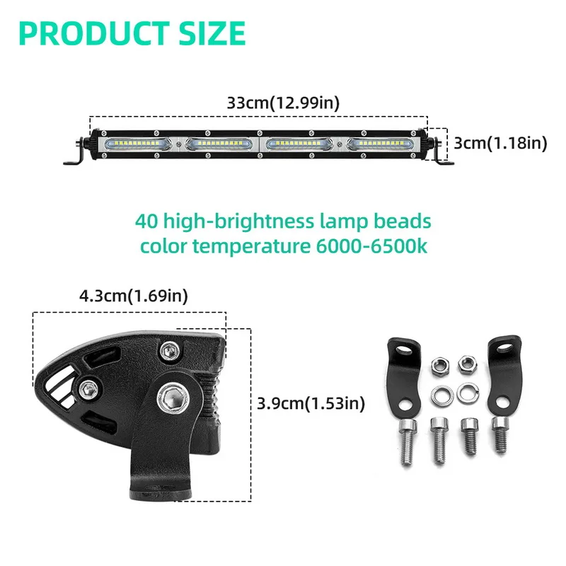 120W Safego, 60 Вт, 120 Вт, 180 Вт, светодиодный рабочий светильник, бар, точечный луч, для вождения автомобиля, рабочая лампа для внедорожников, вездеходов, УАЗ, SUV, 4x4, тягач, лодка, Wrangler - Цвет: 120W