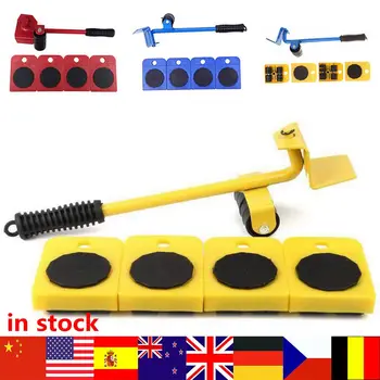 

Furniture Lifter Heavy Professional Furniture Roller Move Tool Set Wheel Bar Mover Sliders Transporter Kit Trolley