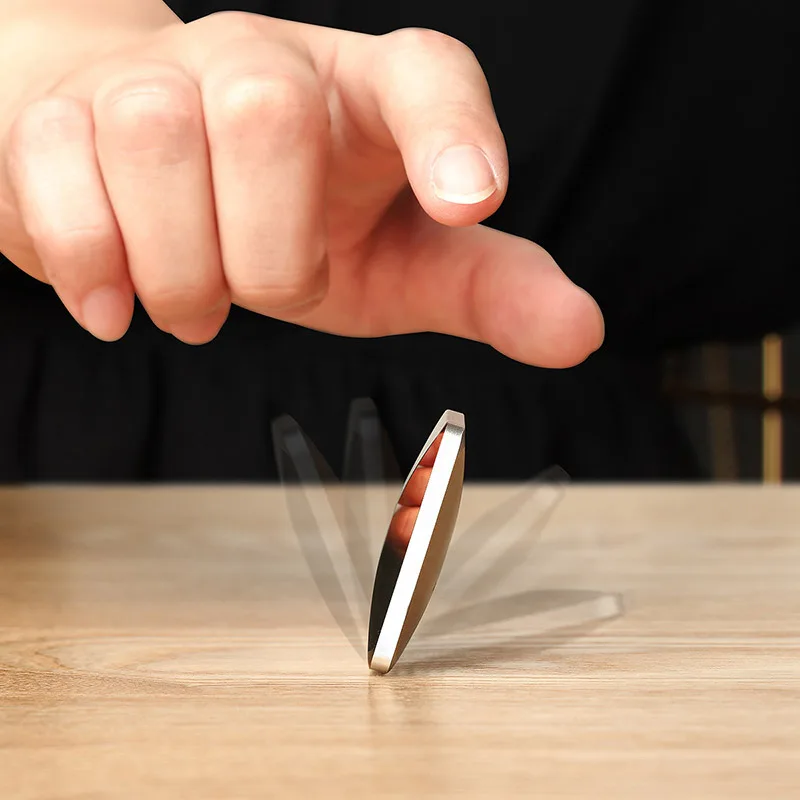 

Popular flick flip decompression artifact fingertip decompression Top Toy Desktop flip kinetic energy fidget toys fidngertip