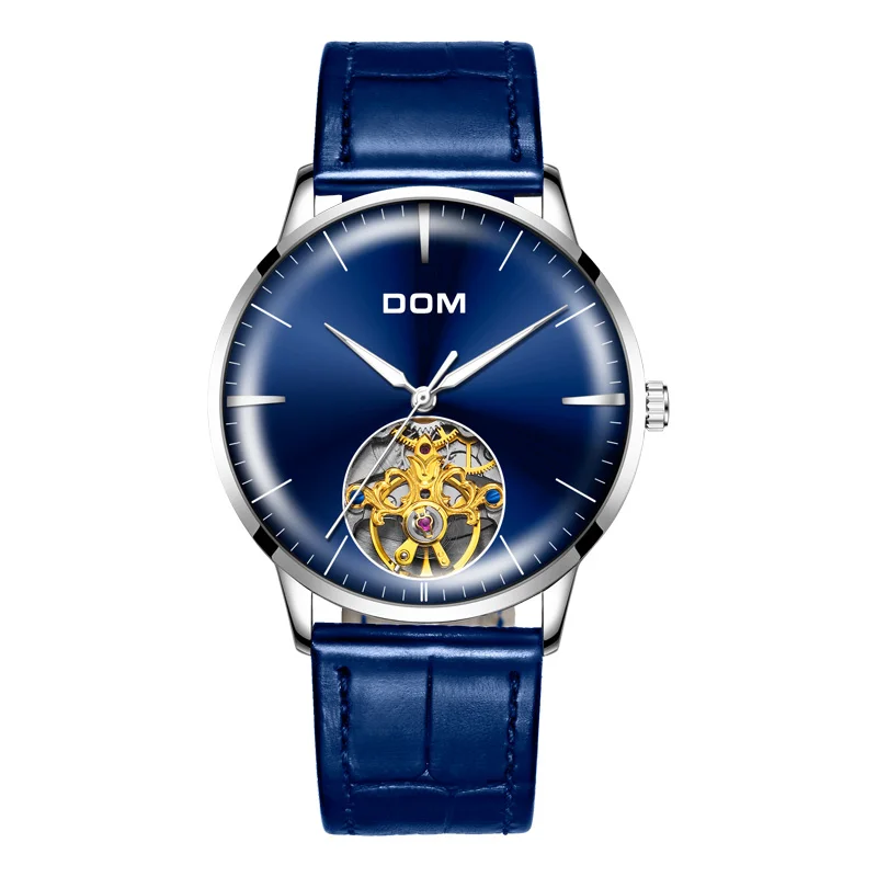 M-1268L-2M Men Tourbillon Automatic Mechanical Watch Luxury Fashion Casual Brand Steel Men Sliver Watches Relogio Masculino fossil watch - Цвет: M-1268L-2M