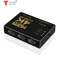 Répartiteur de câble HDMI 4K 2K 3x1, adaptateur de commutation vidéo HD 1080P, Port d'entrée 1 sortie, Hub HDMI pour Xbox, PS4, DVD, HDTV, PC portable, TV 