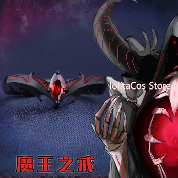 

Anime Devil Satan Cosplay S925 Silver Ring Men Women Demon Finger Rings Adjustable Jewelry Fashion Ornaments Birthday Xmas Gift