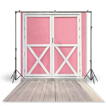 

HUAYI Photography Backdrop Newborns Baby Birthday Studio Photo Background Barn Wood Doors Farm Photoshoot Backdrops XT-5784