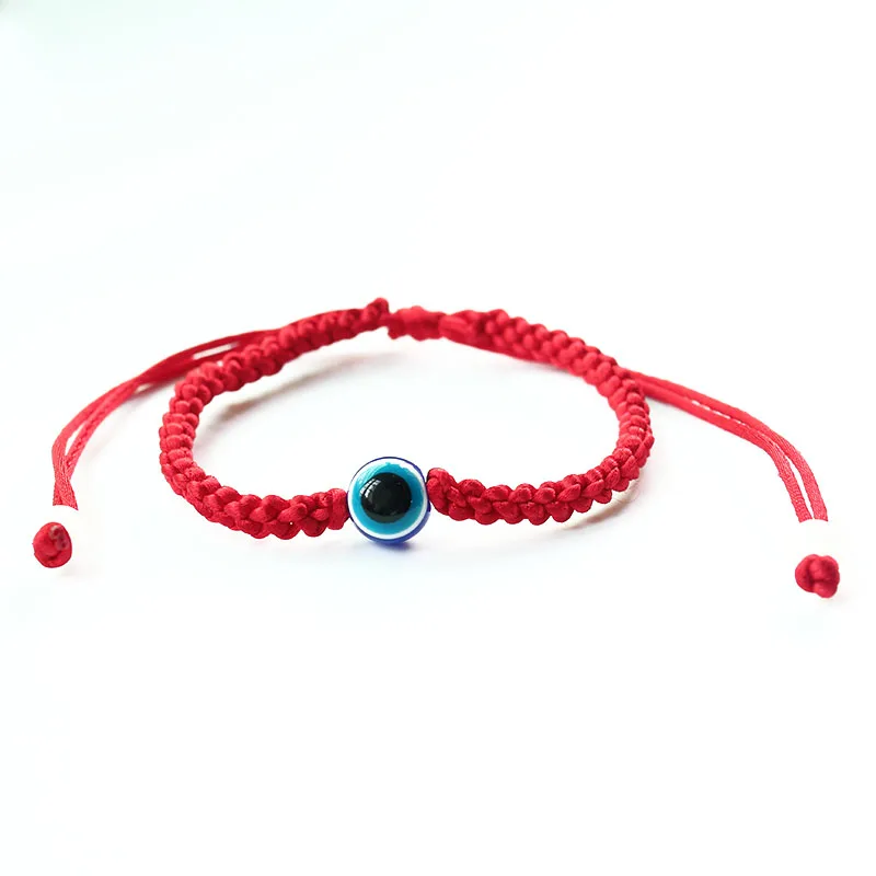 Baby Red String Bracelet Red Glass Evil Eye Good Luck Charm