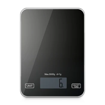 

5kg/1g LCD Backlight Digital Touch Screen Tempered Glass Food Diet Postal Electronic Kitchen Food Scale Balance Measuring