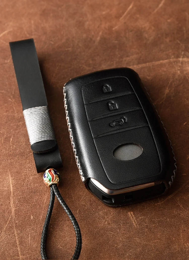Чехол из натуральной кожи с дистанционным управлением для Toyota Camry Highlander Prado Crown Land Cruiser Prius Vitz Reiz Fortuner Prius