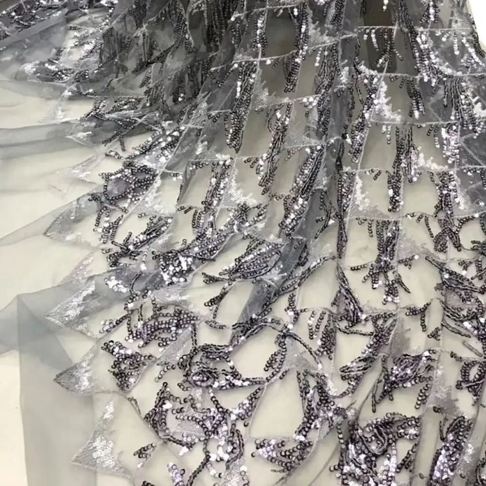 Бесплатная доставка (5 ярдов/шт.) серая африканская французская сетчатая