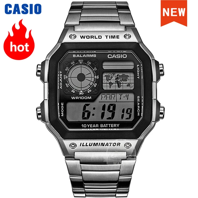 Reloj Casio LED Digital impermeable para hombre