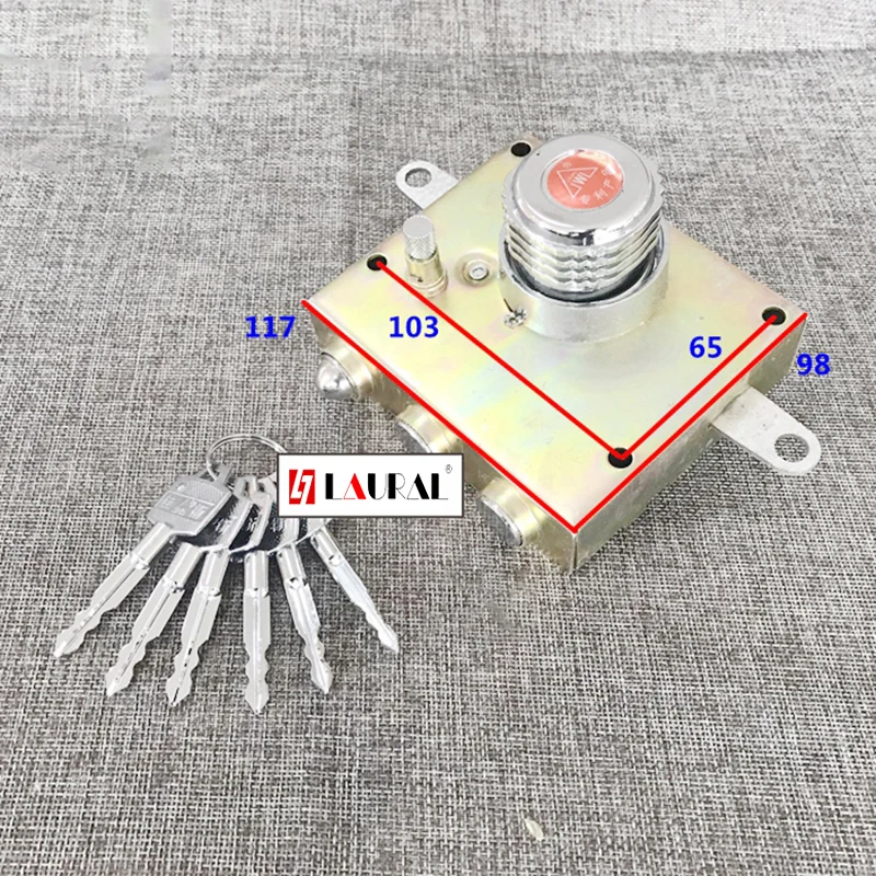 Europe Stander Anti-Theft Entrance Door Lock Security Automatic with Lock Cylinder And Body Key for Home Safety