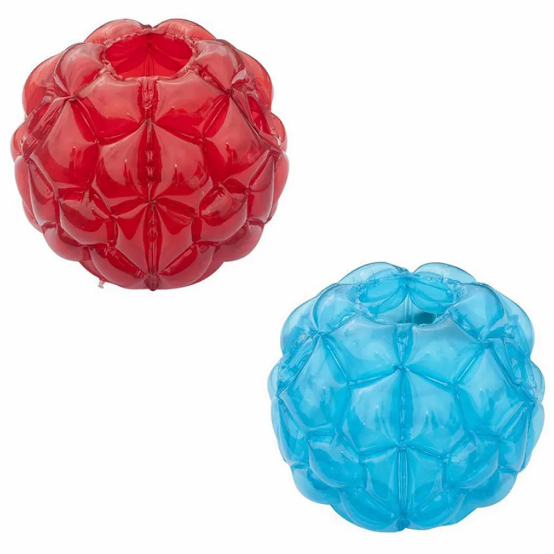 

1Pc 60cm Diameter Bumper Ball Soft PVC Inflatable Portable Bubble Ball Bumper Body Toys for Beach Park Outdoor Fun Game Play