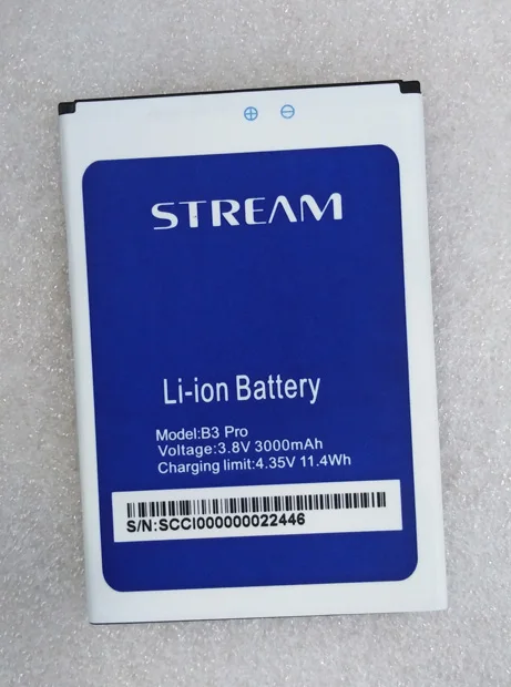 3000mAh 3,8 V батарея для потока B3 pro Мобильный телефон батарея Замена частей